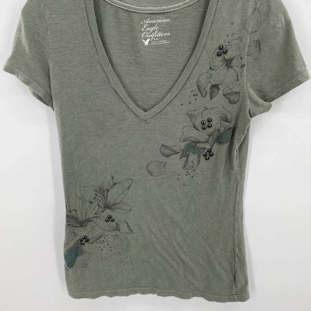 AMERICAN EAGLE GREEN‎ SHORT SLEEVE TSHIRT